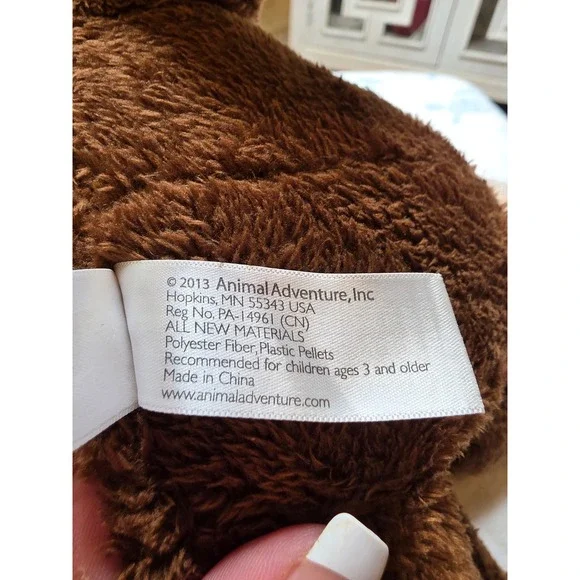 Animal Adventure 2013 Dillard's Christmas Bear Brown Plaid Plush Teddy Bear 14" - Picture 6 of 16